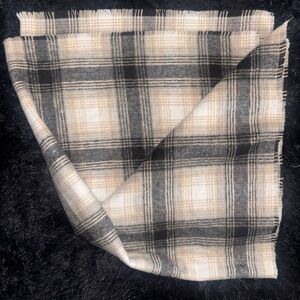 Neutral Plaid Scarf